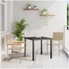 Stapelbara Trädgårdstolar - 2-pack i Beige Poly Rattan vidaXL 54 x 56 x 90 cm – miniatyr 1