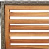 Stapelbara Trädgårdstolar - 2 st i Grå Poly Rattan vidaXL 54 x 56 x 90 cm – miniatyr 8