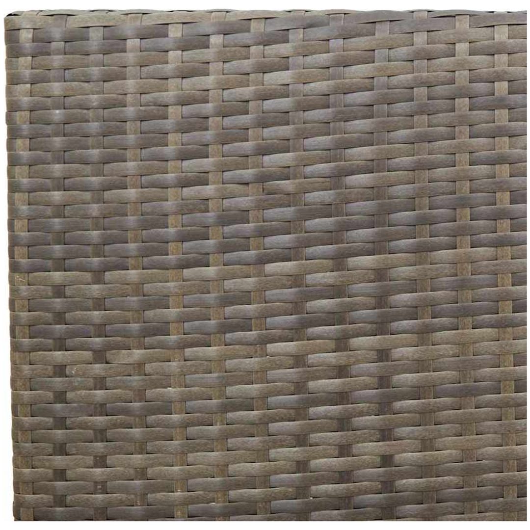 Stapelbara Trädgårdstolar, set om 2 i grå polyrotting. vidaXL 54 x 56 x 90 cm – bild 8