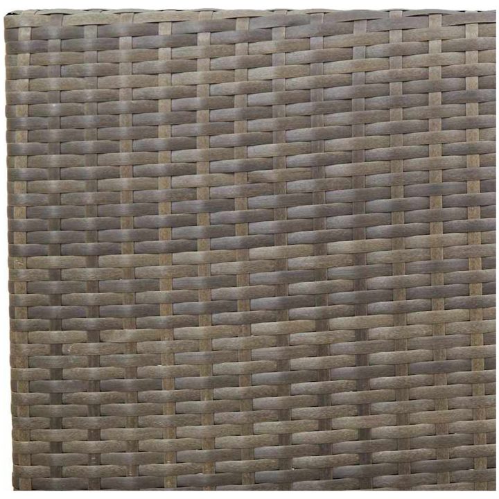 Stapelbara Trädgårdstolar, set om 2 i grå polyrotting. vidaXL 54 x 56 x 90 cm – bild 8