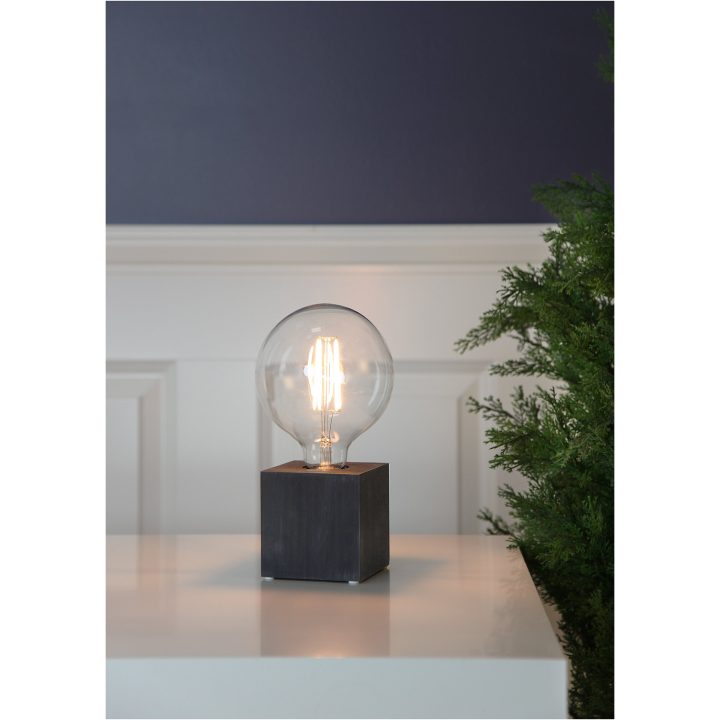 Star Trading Lampfot E27 Kub Svart – bild 7