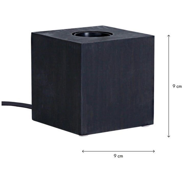 Star Trading Lampfot E27 Kub Svart – bild 6