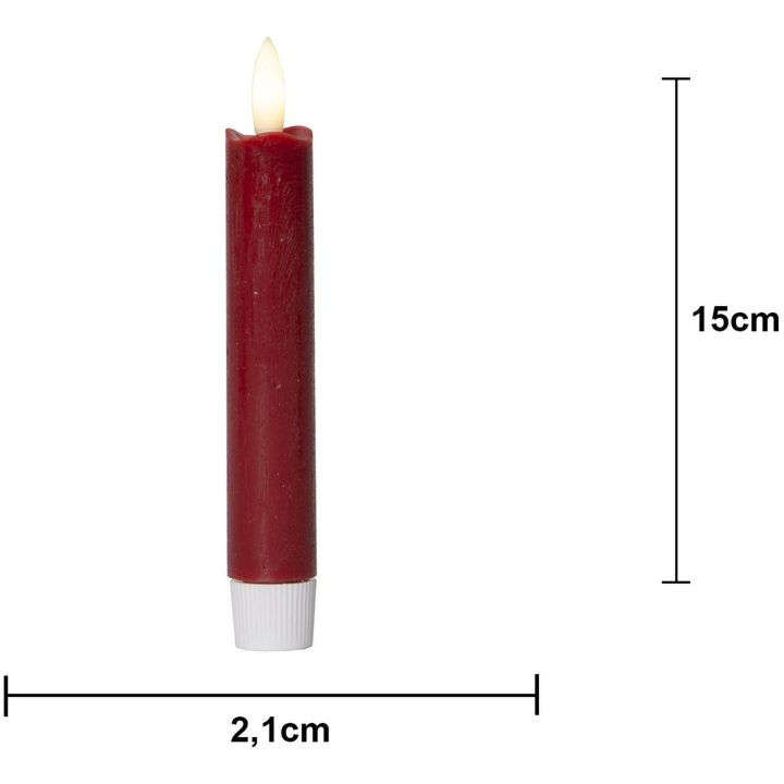 Star Trading LED Antikljus 2-pack Flamme Röd – bild 10