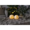 Star Trading LED Blockljus 2-pack Snowball Vit – miniatyr 2