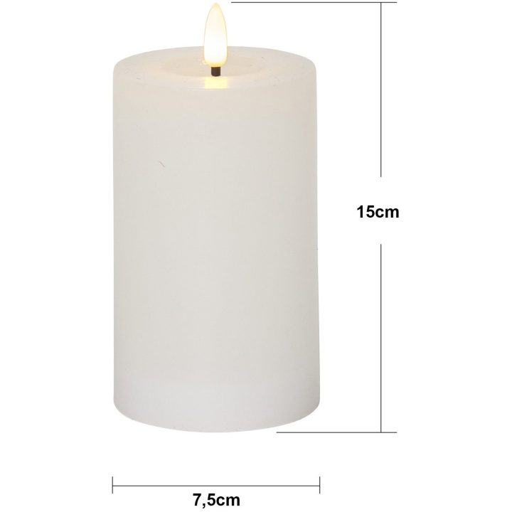 Star Trading LED Blockljus Flamme Flow Vit – bild 6