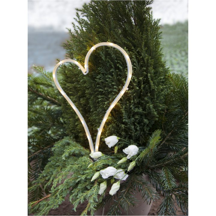 Star Trading LED Gravljus Decorationheart Vit – bild 3