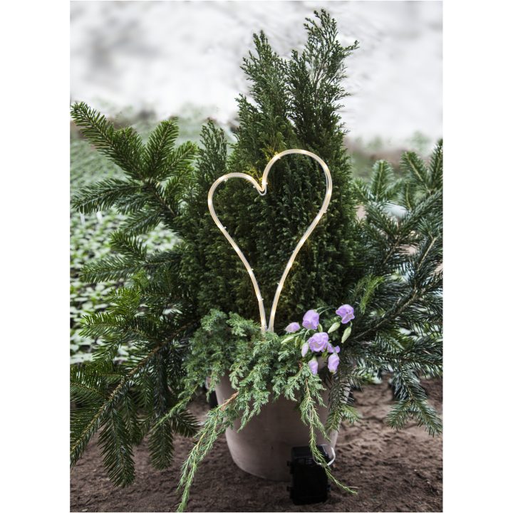 Star Trading LED Gravljus Decorationheart Vit – bild 2