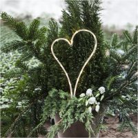 Star Trading LED Gravljus Decorationheart Vit
