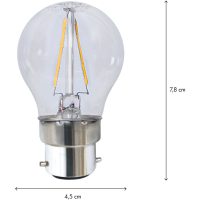 Star Trading LED-lampa B22 G45 Clear