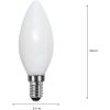 Star Trading LED-lampa E14 C35 Opaque filament RA90 – miniatyr 7