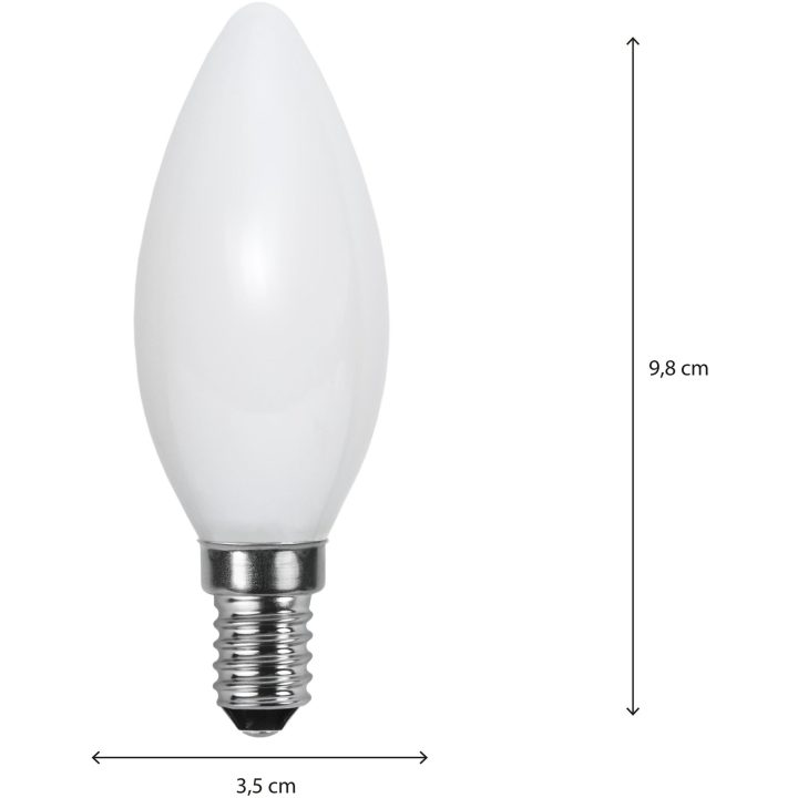 Star Trading LED-lampa E14 C35 Opaque filament RA90 – bild 7