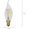 Star Trading LED-lampa E14 C35 Soft Glow Transparent – miniatyr 2