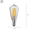Star Trading LED-lampa E14 ST38 Clear 3-step Memory – miniatyr 4