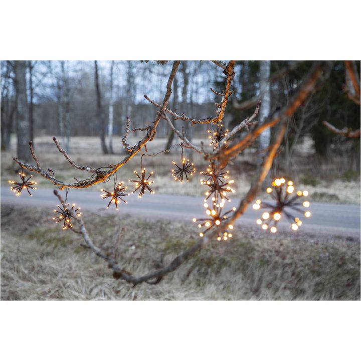 Star Trading Ljusslinga Flower Curtain Svart – bild 5