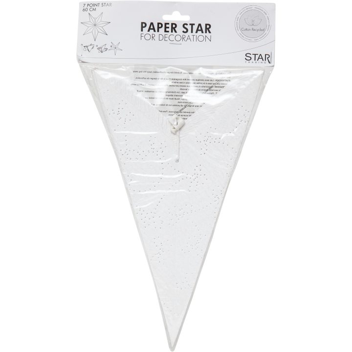 Star Trading Pappersstjärna Decorus Vit 63 cm – bild 5
