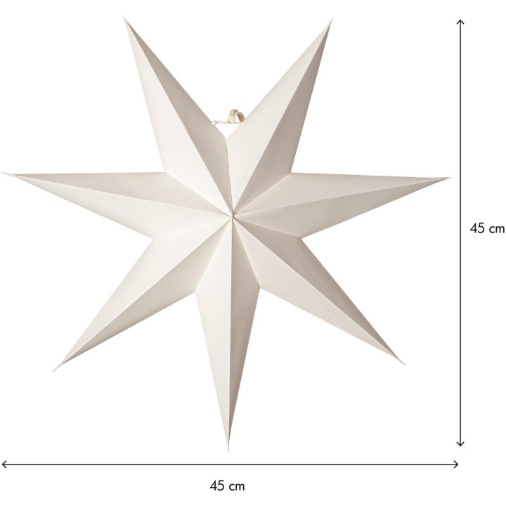 Star Trading Pappersstjärna Plain Vit – bild 6