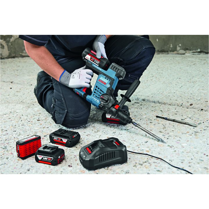 Startset 2 x GBA 36V 60Ah + GAL 3680 CV Professional Bosch Pro – bild 2