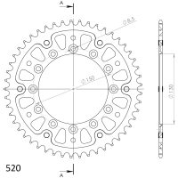 Stealth bakdrev YA YZ/WRF/YZF 99- Gold 48 SUPERSPROX