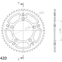 Stealth Rear sprocket Black SUPERSPROX