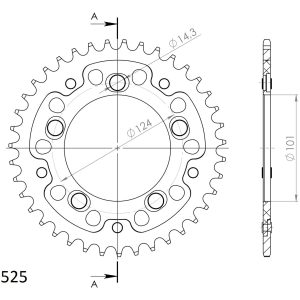 Stealth Rear sprocket Orange SUPERSPROX