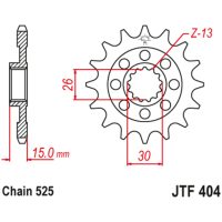 Steel Standard Front Sprocket 404 - 525 JT SPROCKETS