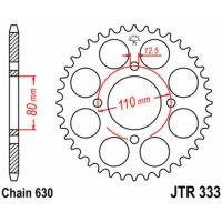 Steel Standard Rear Sprocket 333 - 630 JT SPROCKETS