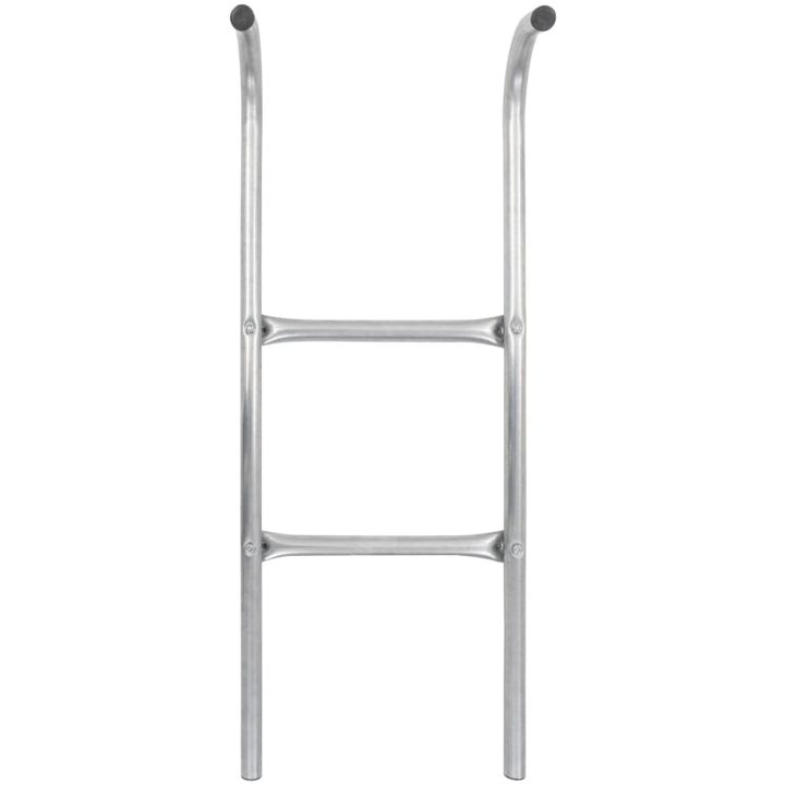 Stege till studsmatta 2 steg stål silver vidaXL 72 cm – bild 3