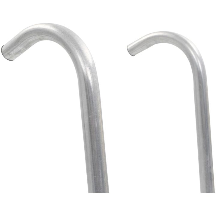 Stege till studsmatta 2 steg stål silver vidaXL 72 cm – bild 4