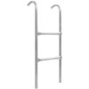 Stege till studsmatta 2 steg stål silver vidaXL 72 cm – miniatyr 1