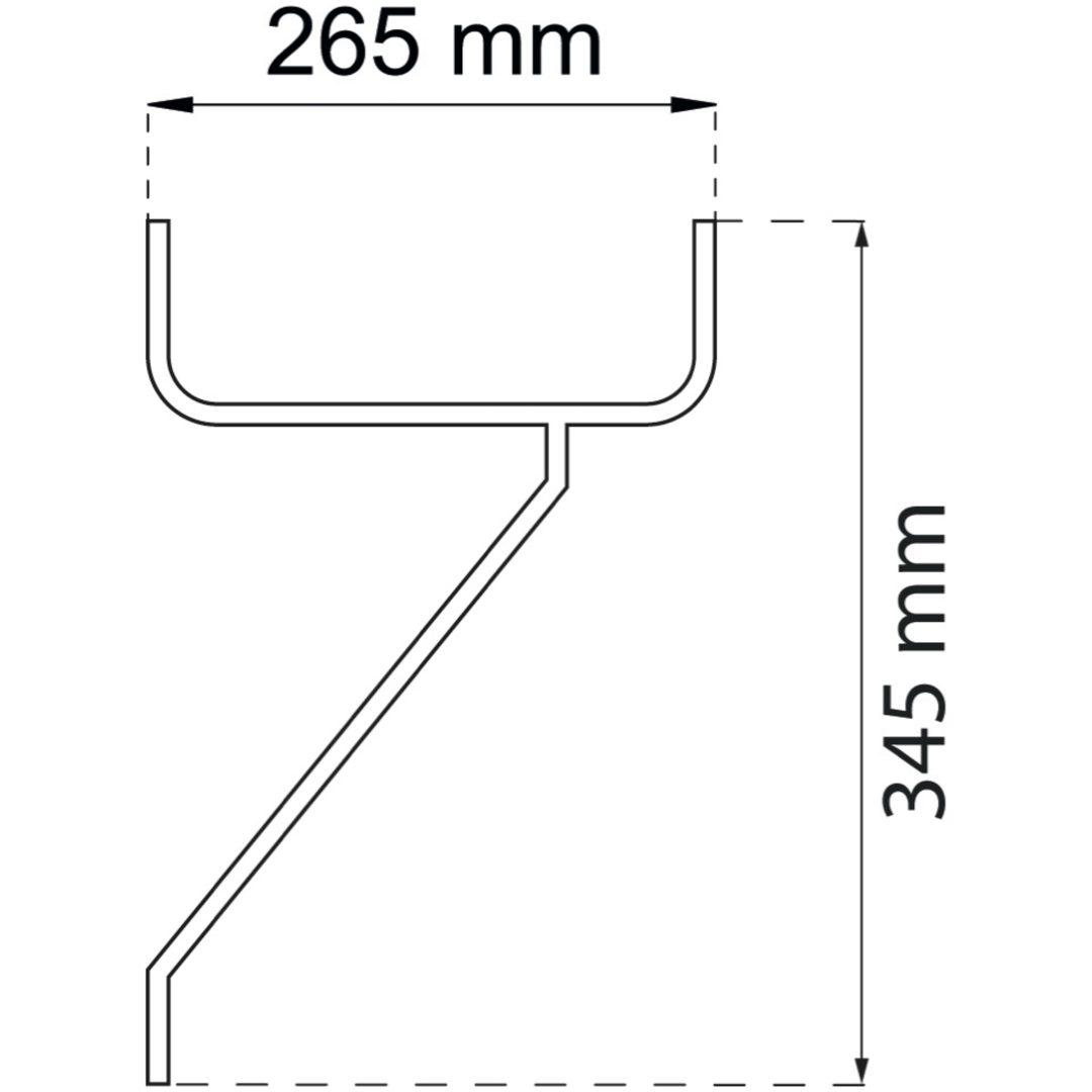 Steghållare Turbo 250mm 8517 BÅREBO Beteckning: 8517 – bild 2
