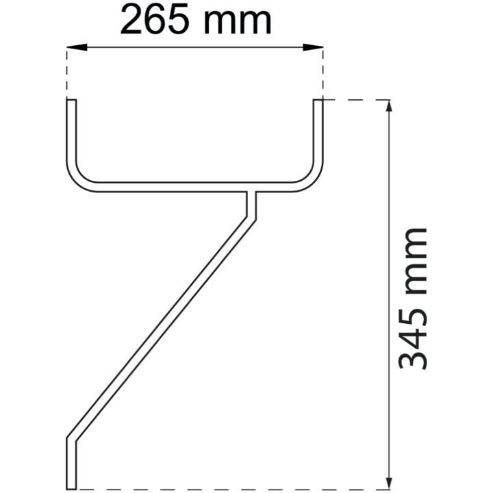 Steghållare Turbo 250mm 8517 BÅREBO Beteckning: 8517 – bild 2