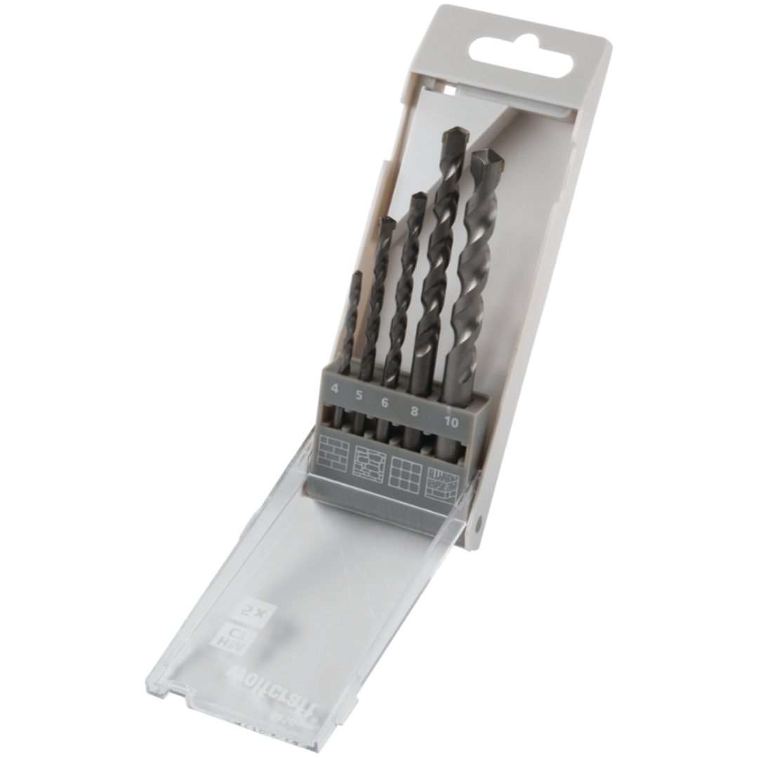 Stenborrset Hss 4-10mm 5del WOLFCRAFT Antal delar: 5
