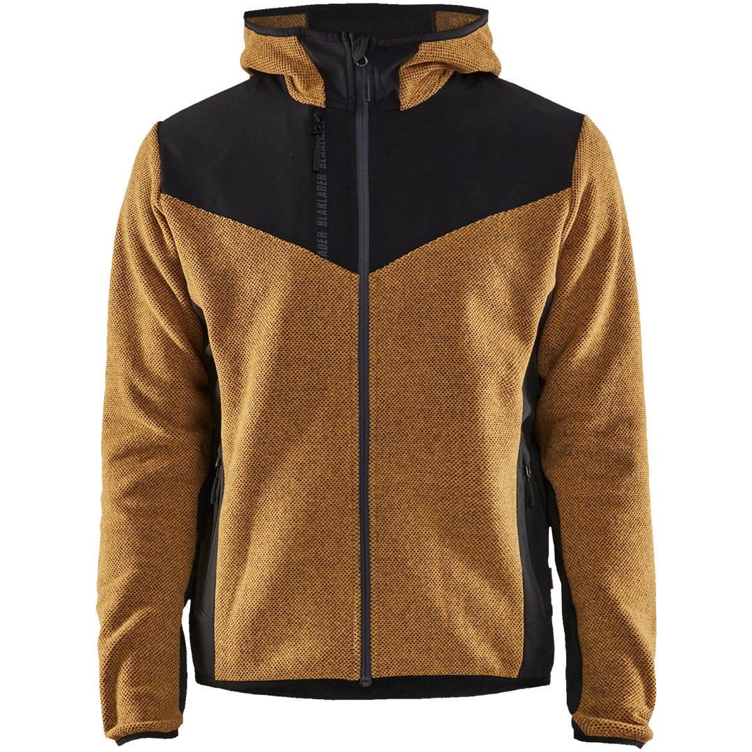 Stickad Jacka Gul/svart 59402536 Blåkläder JACKET 59402536 YELLOW/BLA XS