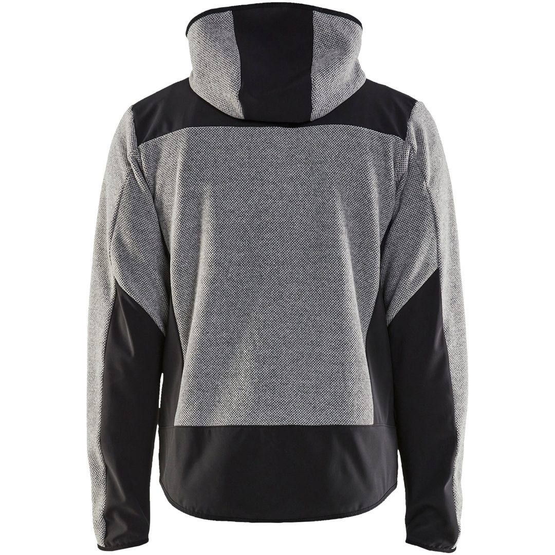 Stickad Jacka Svart/grå 59402536 Blåkläder JACKET 59402536 GREYMEL/BL XS – bild 2