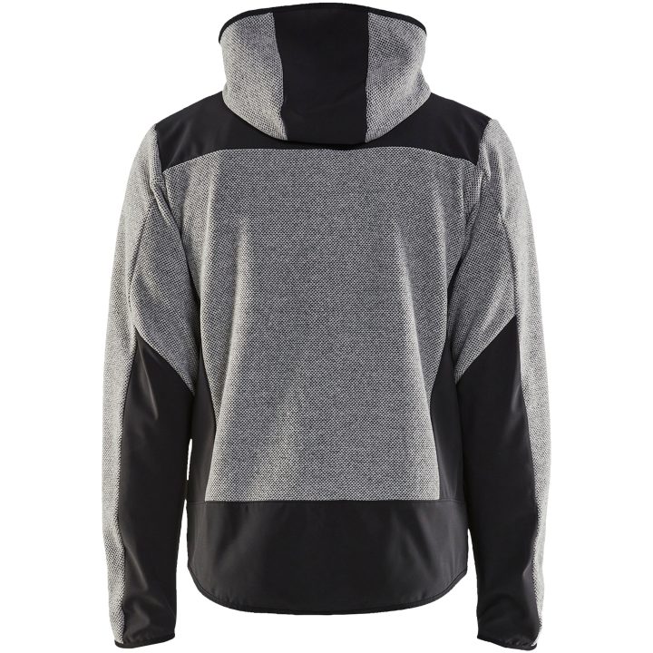 Stickad Jacka Svart/grå 59402536 Blåkläder JACKET 59402536 GREYMEL/BL XS – bild 2