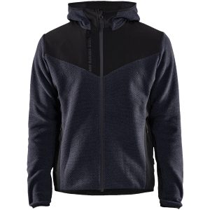 Stickad Jacka Svart/marin 59402536 Blåkläder
