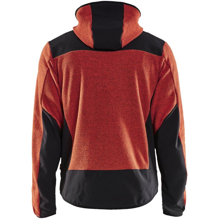 Stickad Jacka Svart/röd 59402536 Blåkläder JACKET 59402536 RED/BLACK XS – bild 2