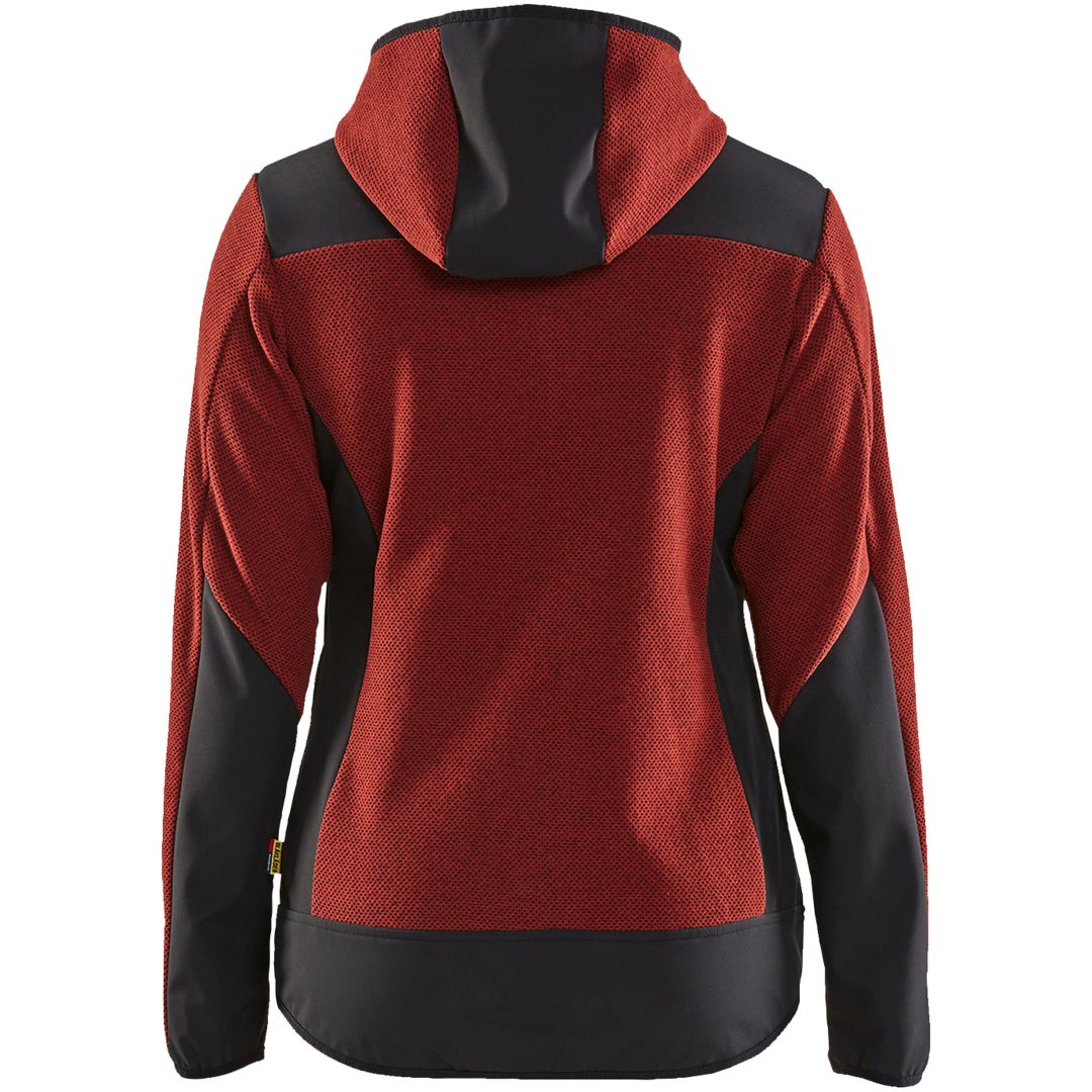 Stickad Jacka Svart/röd 59412536 Blåkläder JACKET 59412536 RED/BLACK XS – bild 2