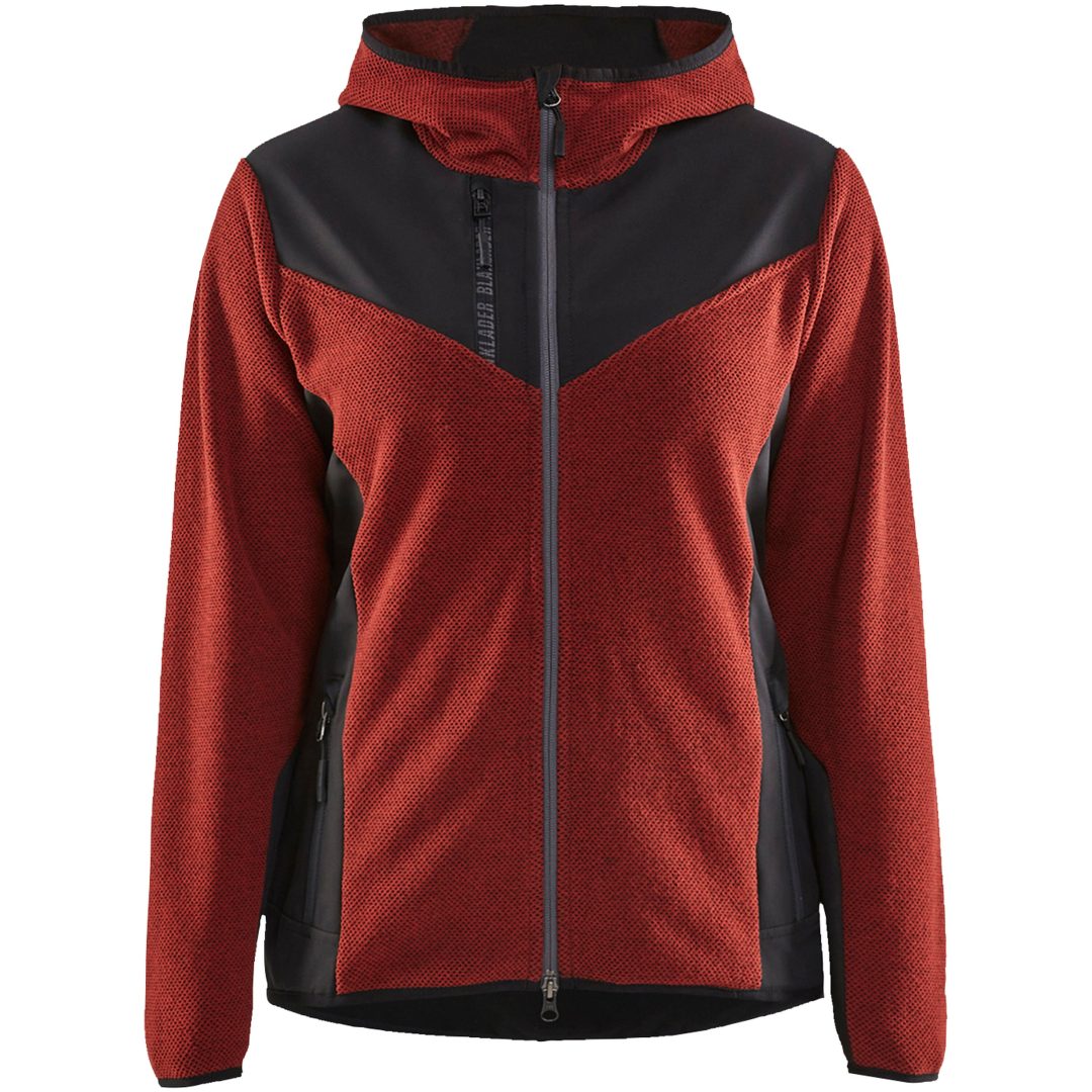 Stickad Jacka Svart/röd 59412536 Blåkläder JACKET 59412536 RED/BLACK XS