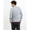 Stickad tröja Ashland Halfzip Gråmelerad James Harvest – miniatyr 3