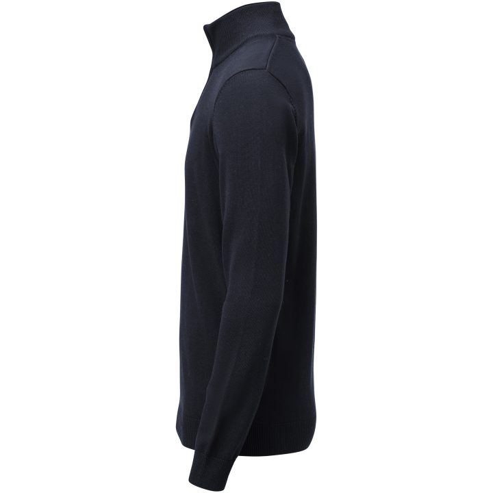 Stickad tröja Ashland Halfzip Marinblå James Harvest – bild 2