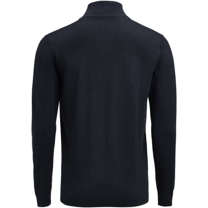 Stickad tröja Ashland Halfzip Marinblå James Harvest – bild 4
