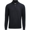 Stickad tröja Ashland Halfzip Marinblå James Harvest – miniatyr 1