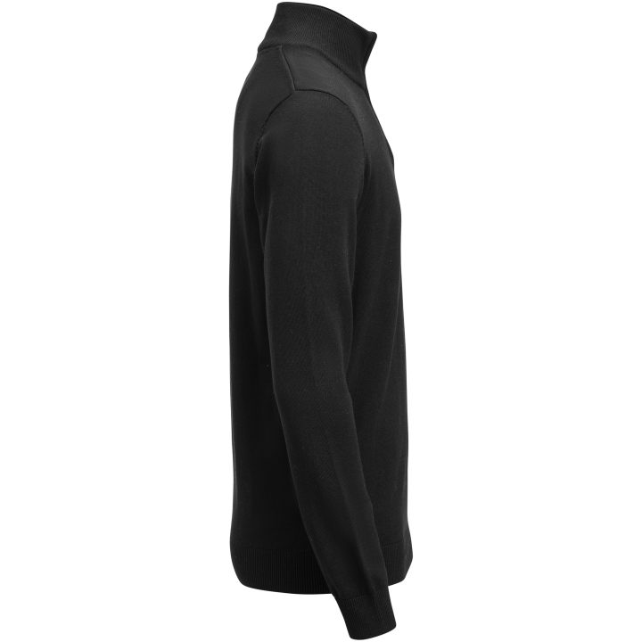 Stickad tröja Ashland Halfzip Svart James Harvest – bild 4