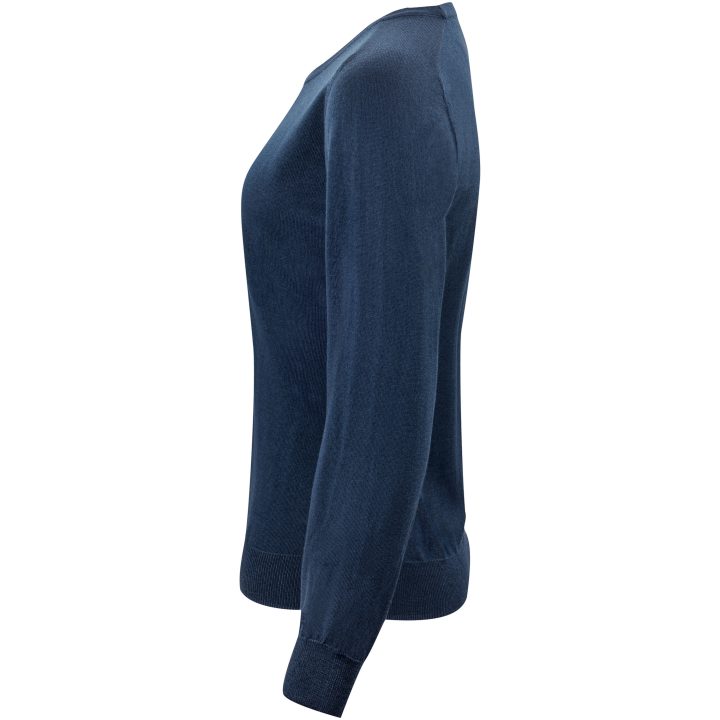 Stickad tröja Dam Merino U Marinblå J.Harvest & Frost XS – bild 3
