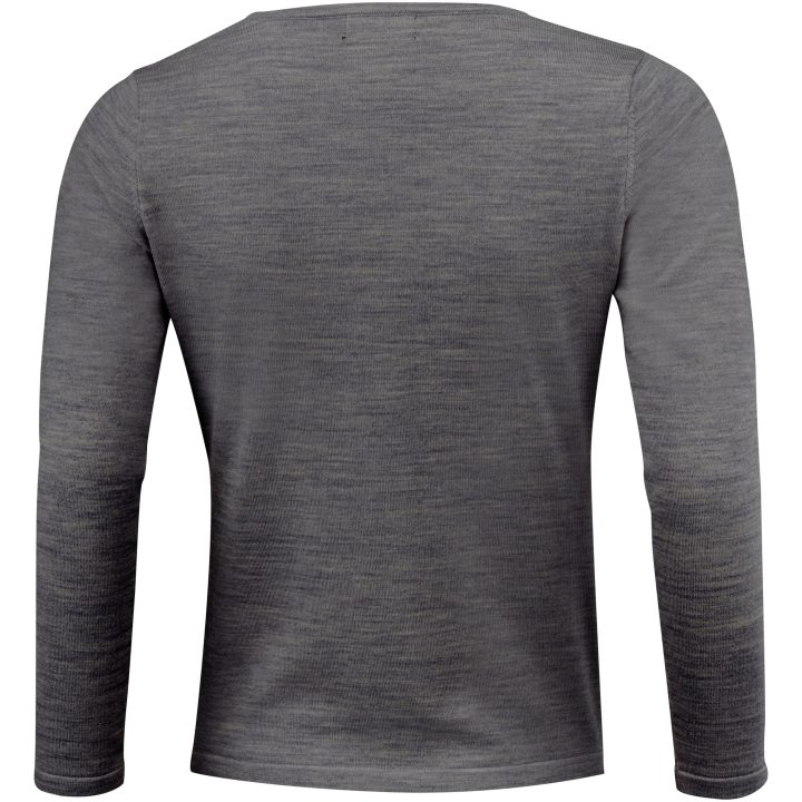 Stickad tröja Dam Merino U Mörkgrå melerad J.Harvest & Frost XS – bild 4