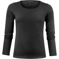 Stickad tröja Dam Merino U Svart J.Harvest & Frost
