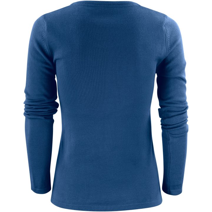 Stickad tröja Dam Portland Blue fog James Harvest – bild 2