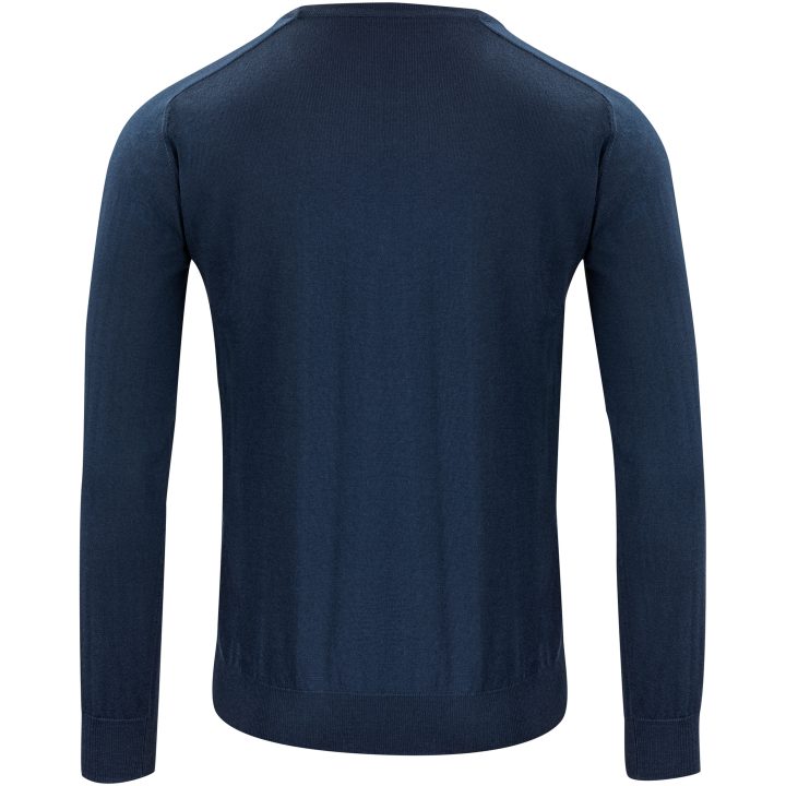 Stickad tröja Merino U Marinblå J.Harvest & Frost s – bild 3