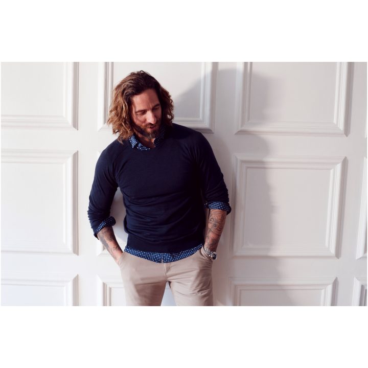 Stickad tröja Merino U Svart J.Harvest & Frost s – bild 6